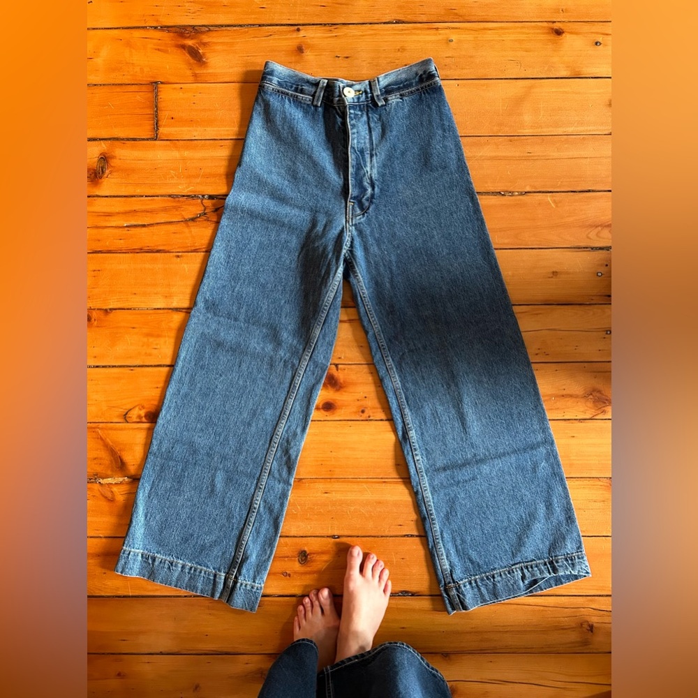 Jesse Kamm Japanese Denim Sailor Pant, size 8